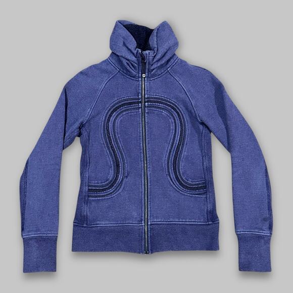 Lululemon Jackets & Blazers - Lululemon Scuba Jacket Blue Heathered – Size 6